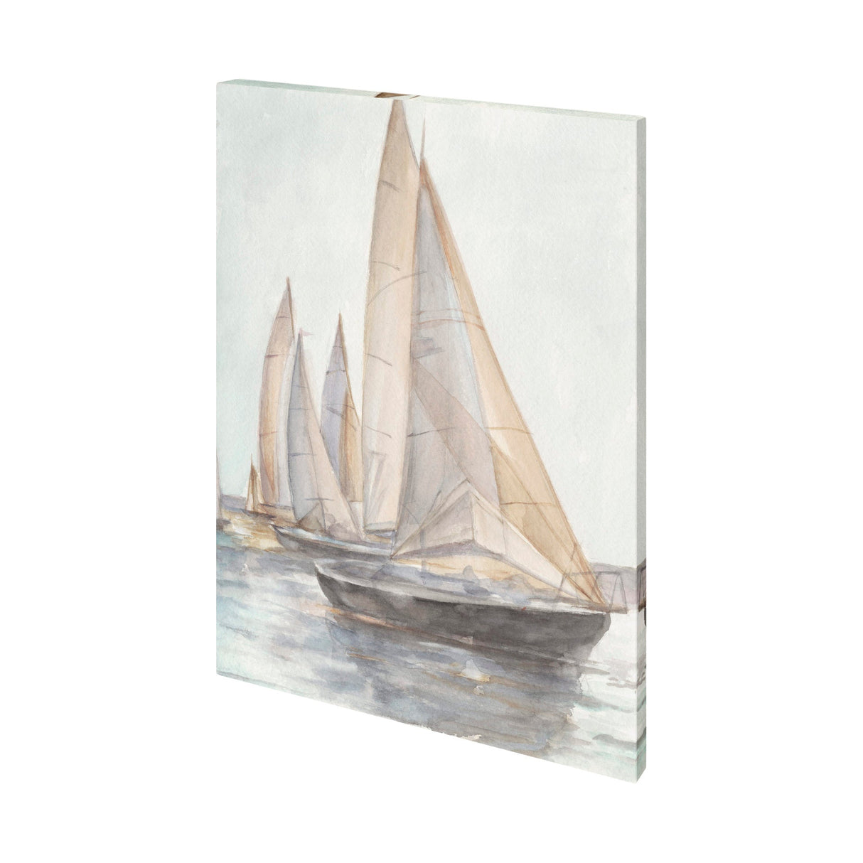 Plein Air Sailboats II by Ethan Harper a Hand Embellished Textured Canvas by Mercana at Eve Furniture