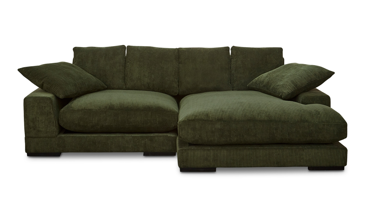 Plunge Sectional Dark Green by Moe's Home at Eve Furniture