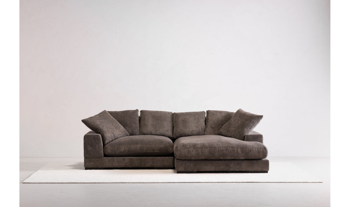 Plunge Sectional Dark Grey by Moe's Home at Eve Furniture
