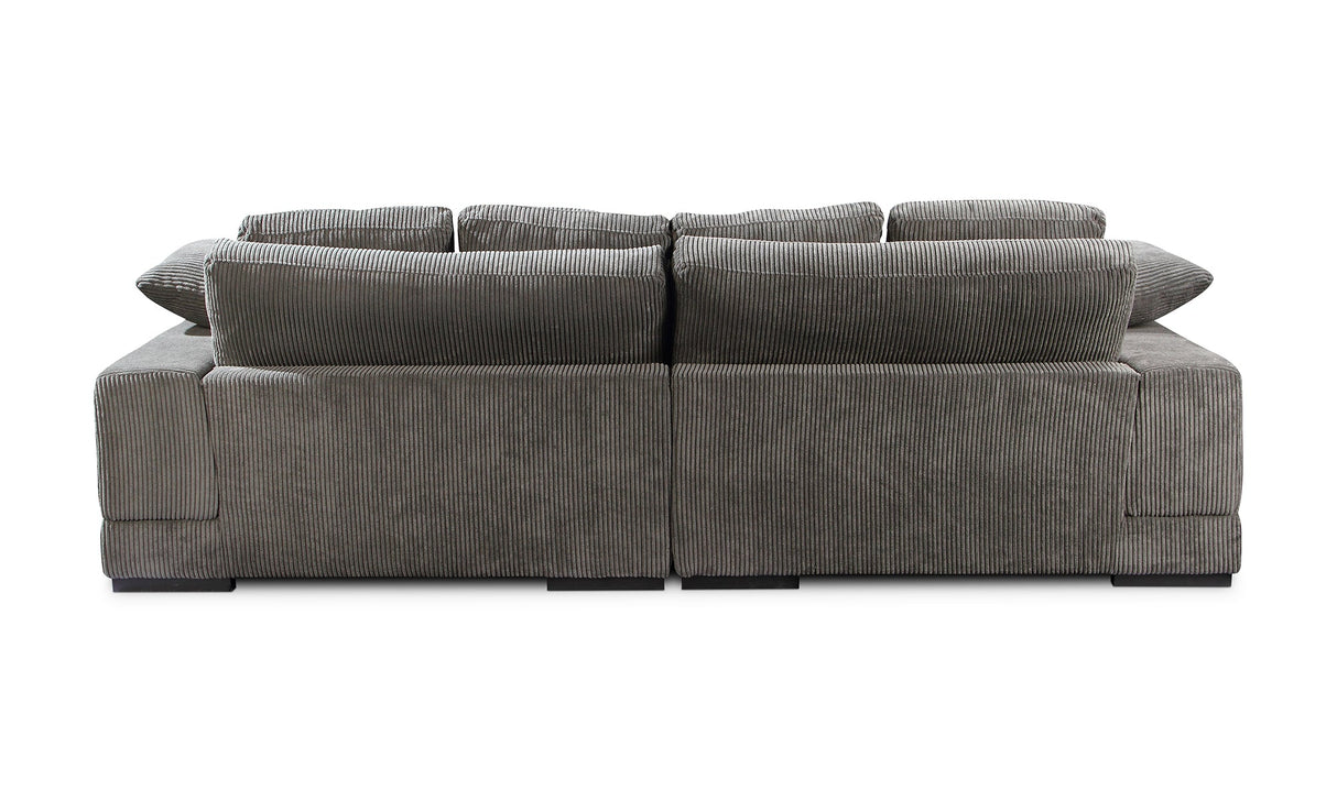Plunge Sectional Dark Grey by Moe's Home at Eve Furniture