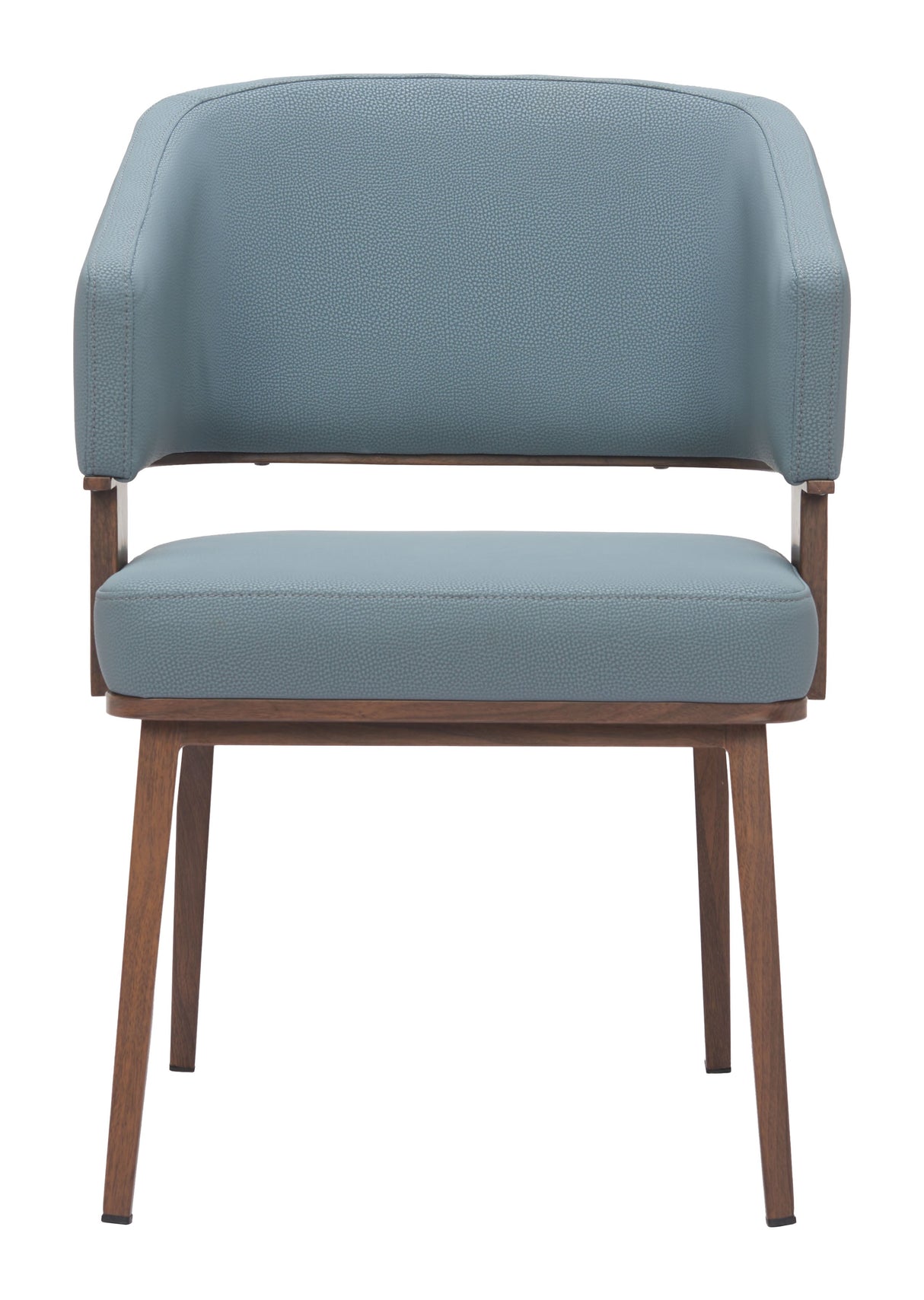 Poise Azure Gray & Walnut Dining Chair by Zuomod at Eve Furniture