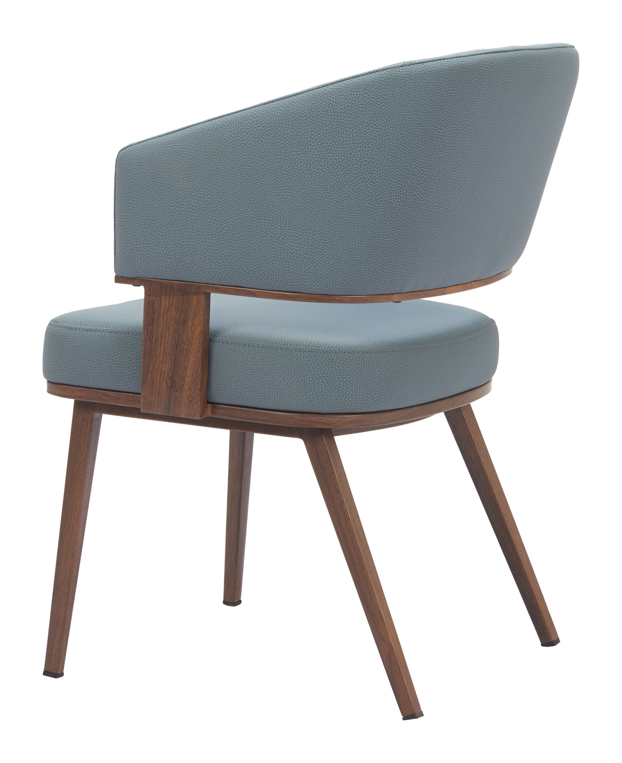 Poise Azure Gray & Walnut Dining Chair by Zuomod at Eve Furniture