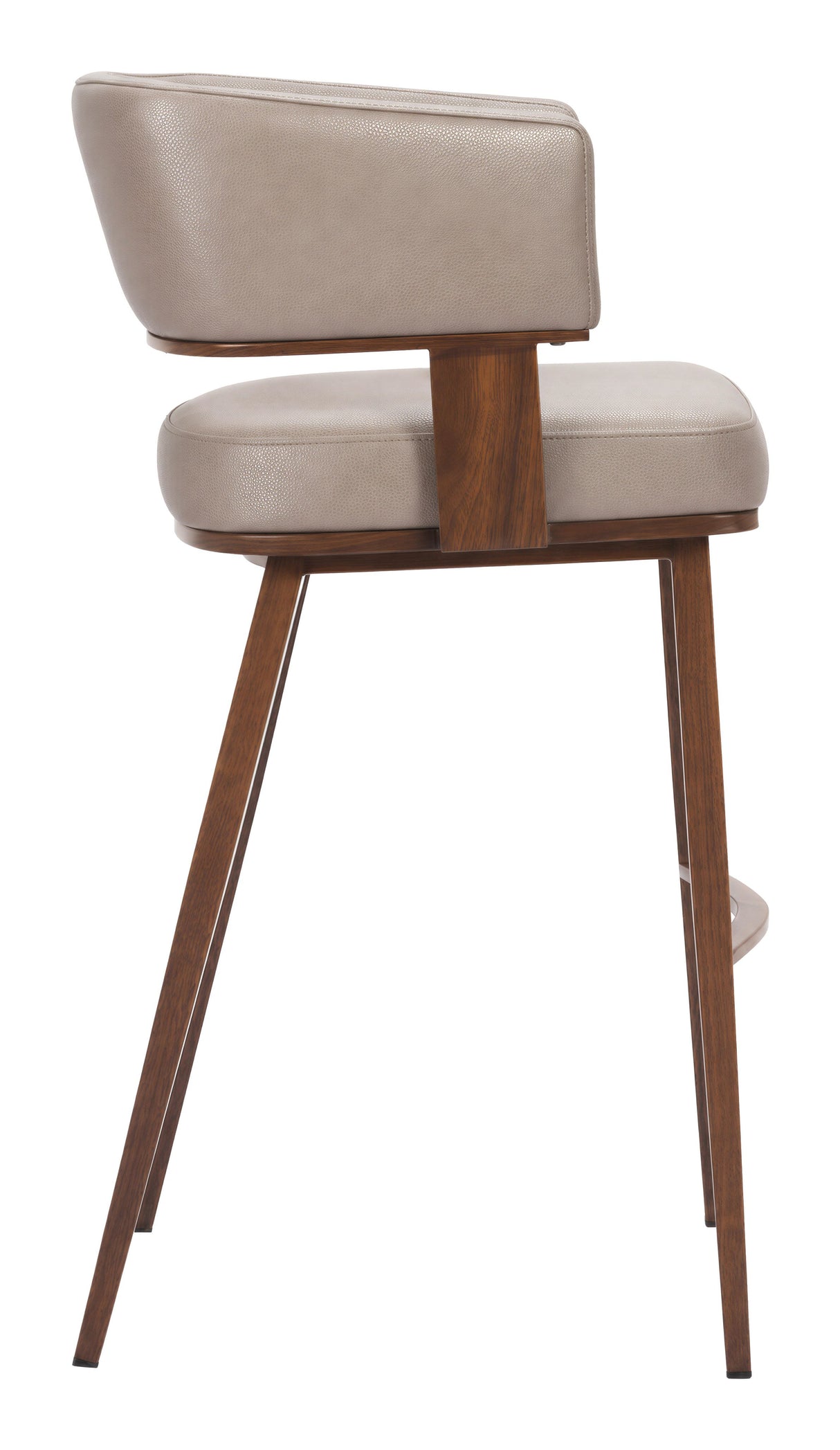 Poise Barstool Brown & Walnut by Zuomod at Eve Furniture