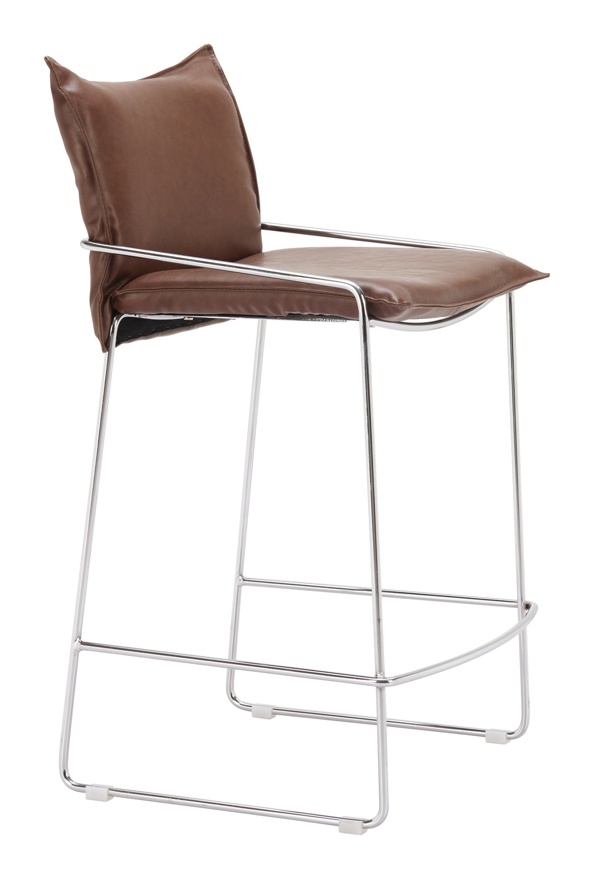 Pola Brown Counter Stool by Zuomod at Eve Furniture