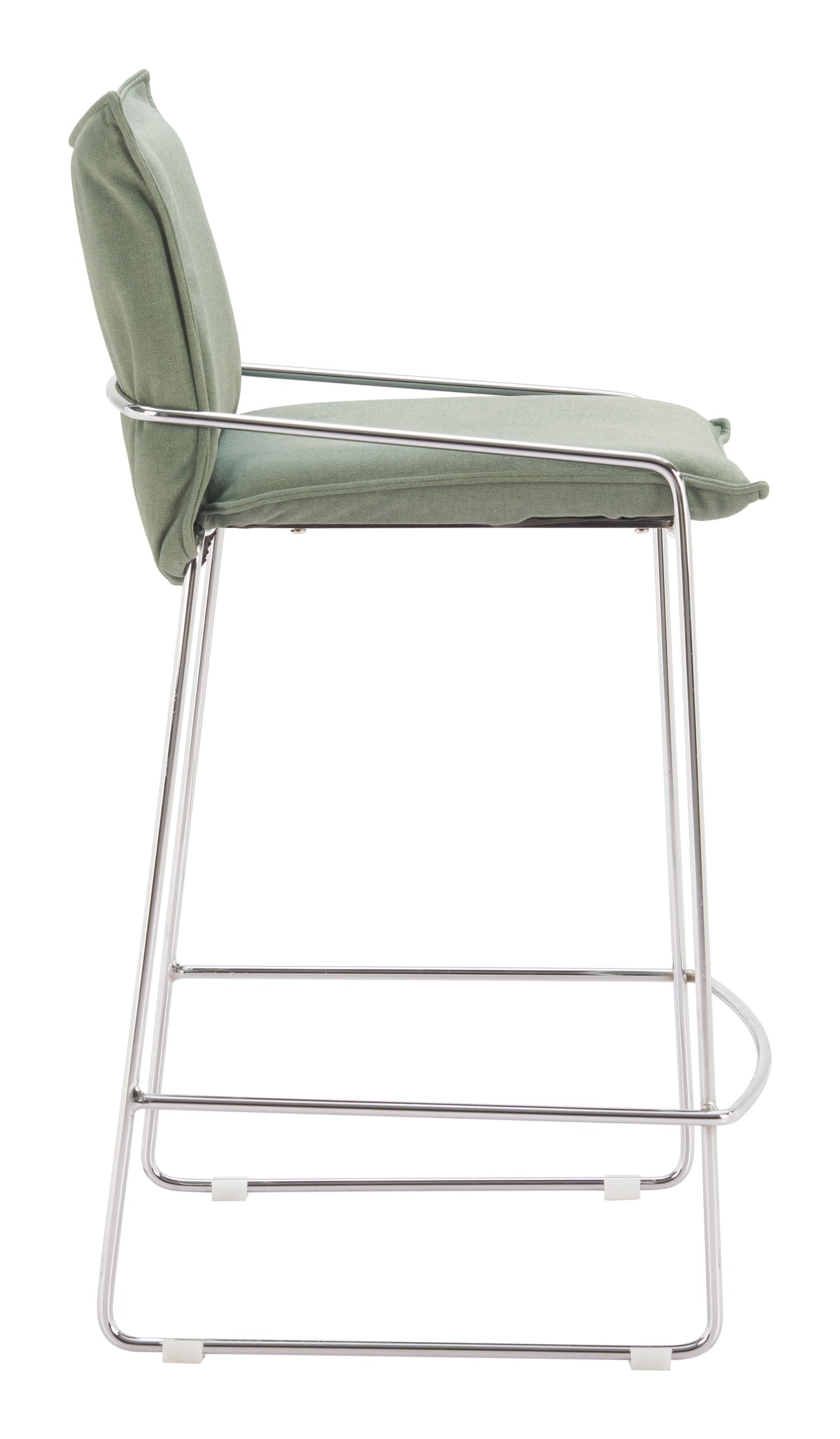 Pola Green Counter Stool by Zuomod at Eve Furniture
