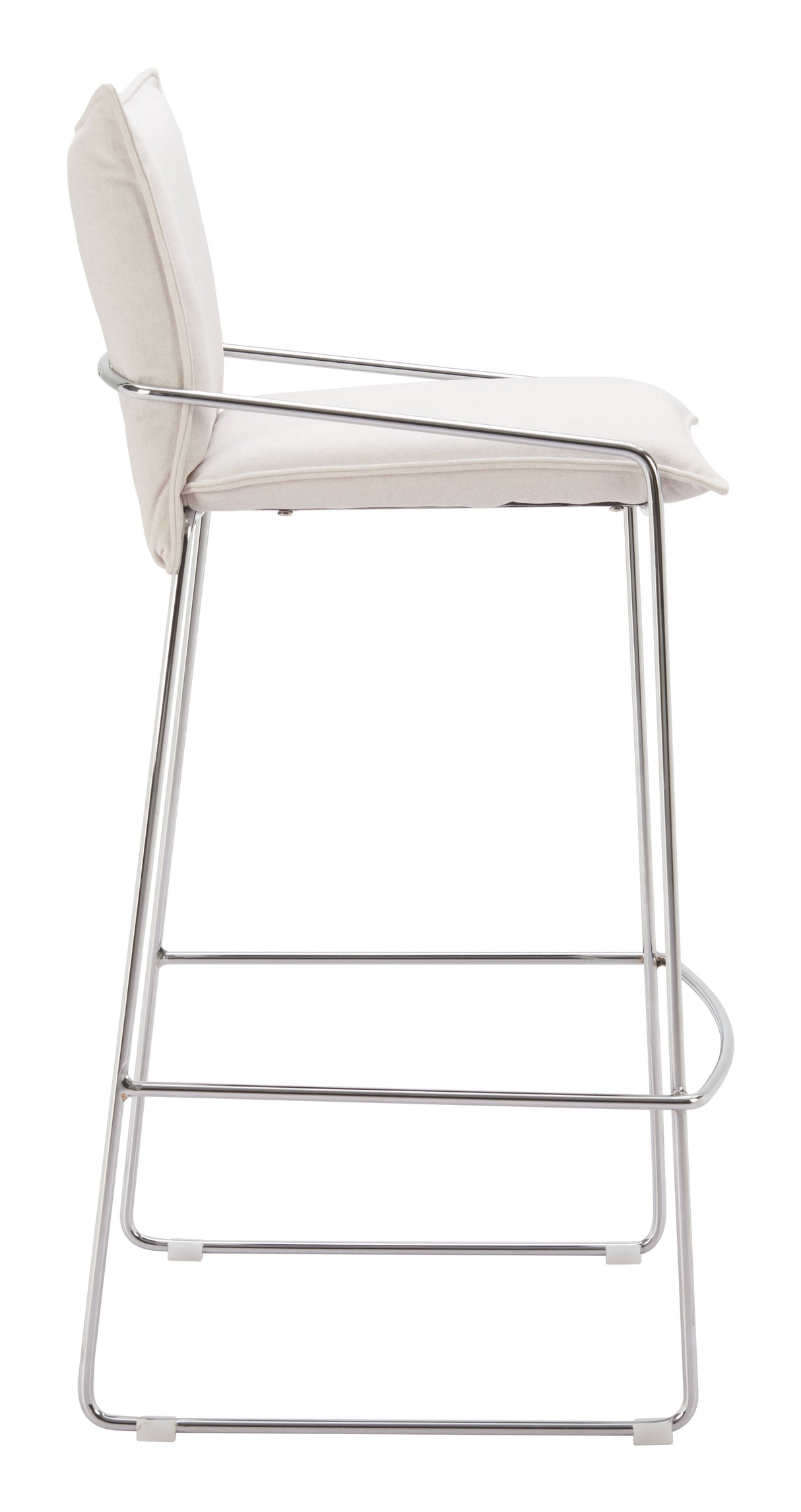 Pola White Barstool by Zuomod at Eve Furniture