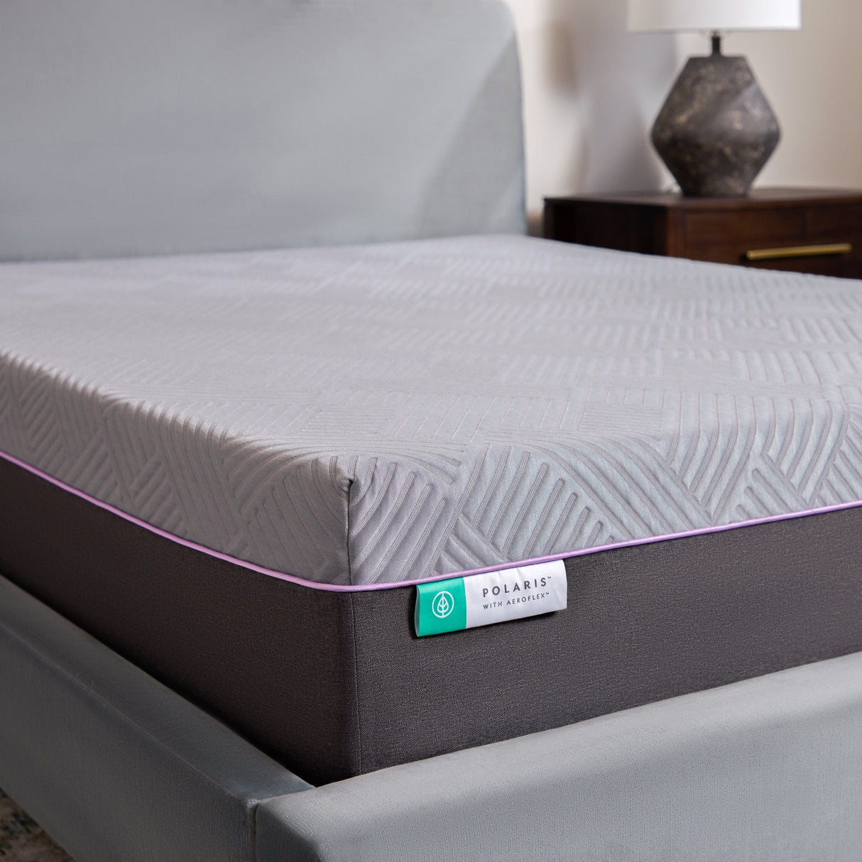 Polaris AeroFlex Gray King Mattress by Malouf at Eve Furniture