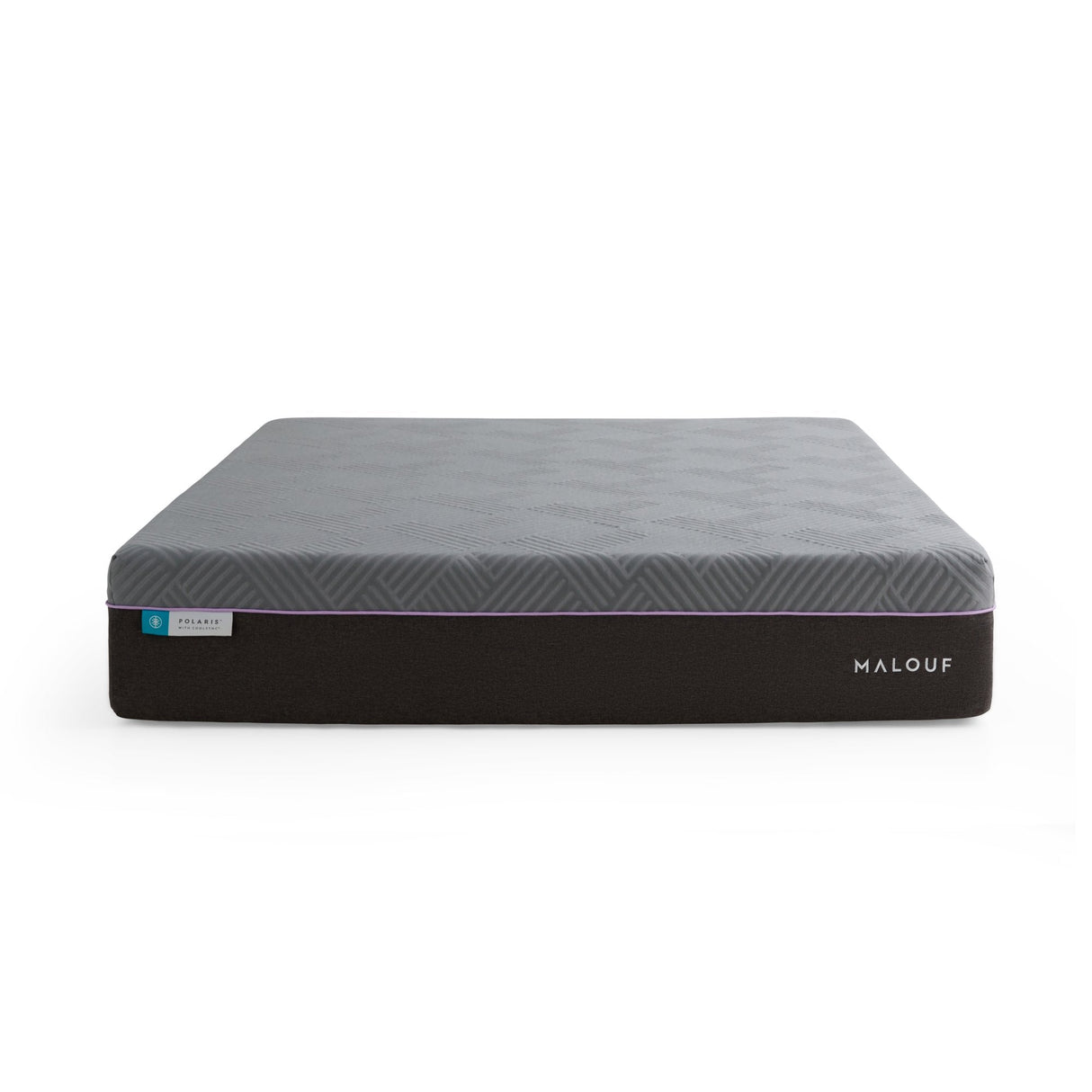 Polaris Coolysnc Gray Twin XL Mattress by Malouf at Eve Furniture
