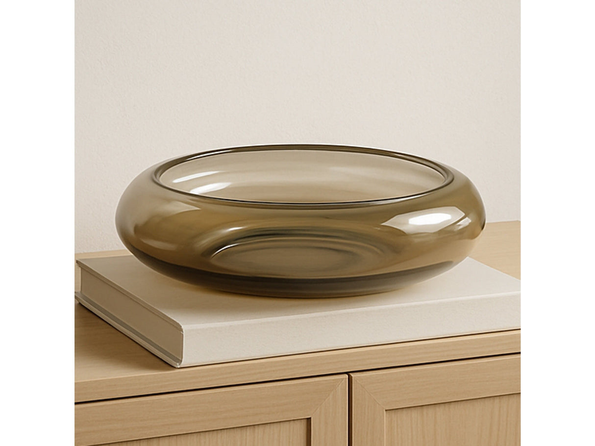 Polene Smoky Brown Small Glass Bowl by MOES at Eve Furniture