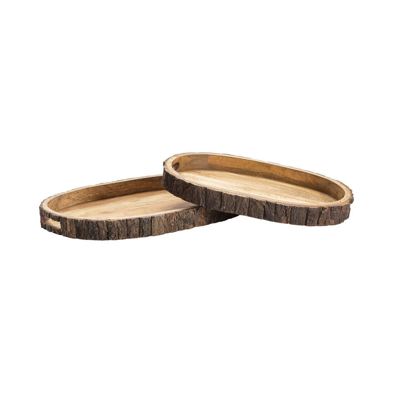 Ponderosa Brown Trays by Crestview at Eve Furniture