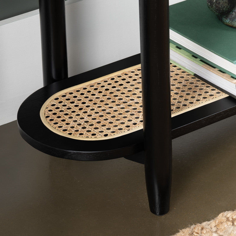 Port Royal Black/Tan Console Table by Crestview at Eve Furniture