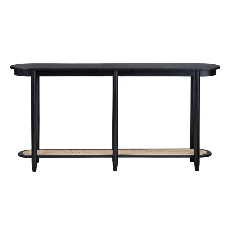 Port Royal Black/Tan Console Table by Crestview at Eve Furniture