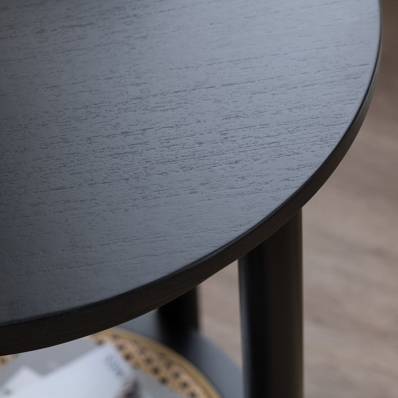 Port Royal Black/Tan End Table by Crestview at Eve Furniture