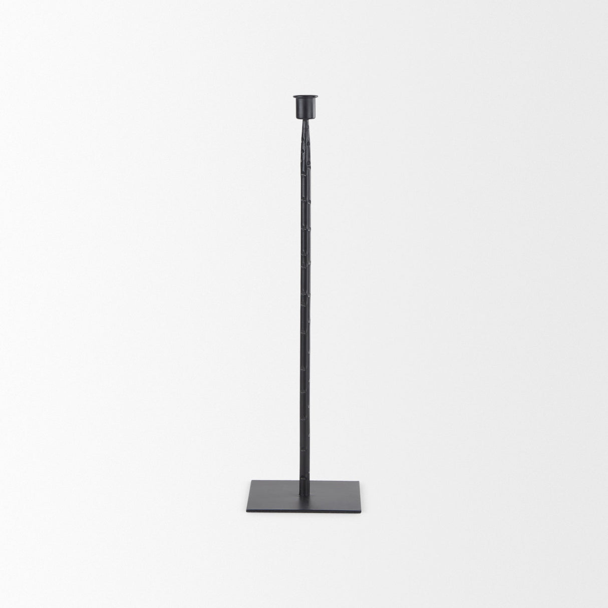 Porter Medium Black Iron Candle Holder by Mercana at Eve Furniture