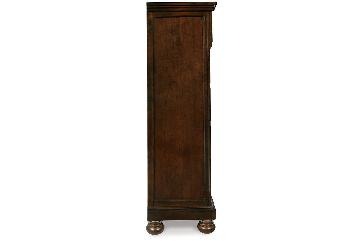 Porter Rustic Brown Chest of Drawers by Ashley at Eve Furniture