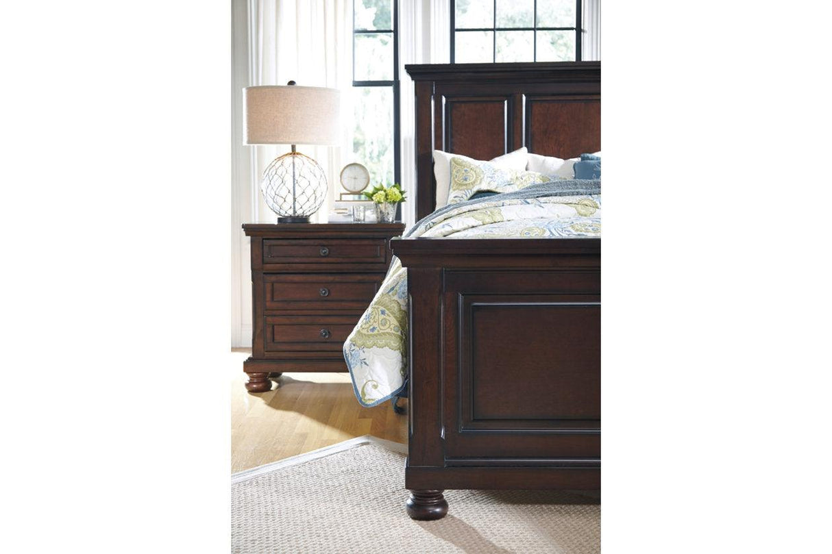 Porter Rustic Brown Nightstand by Ashley at Eve Furniture