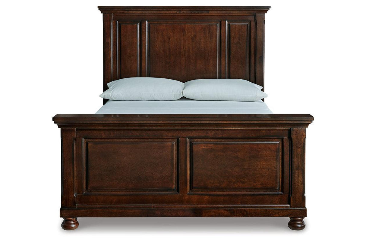 Porter Rustic Brown Queen Panel Bed by Ashley at Eve Furniture