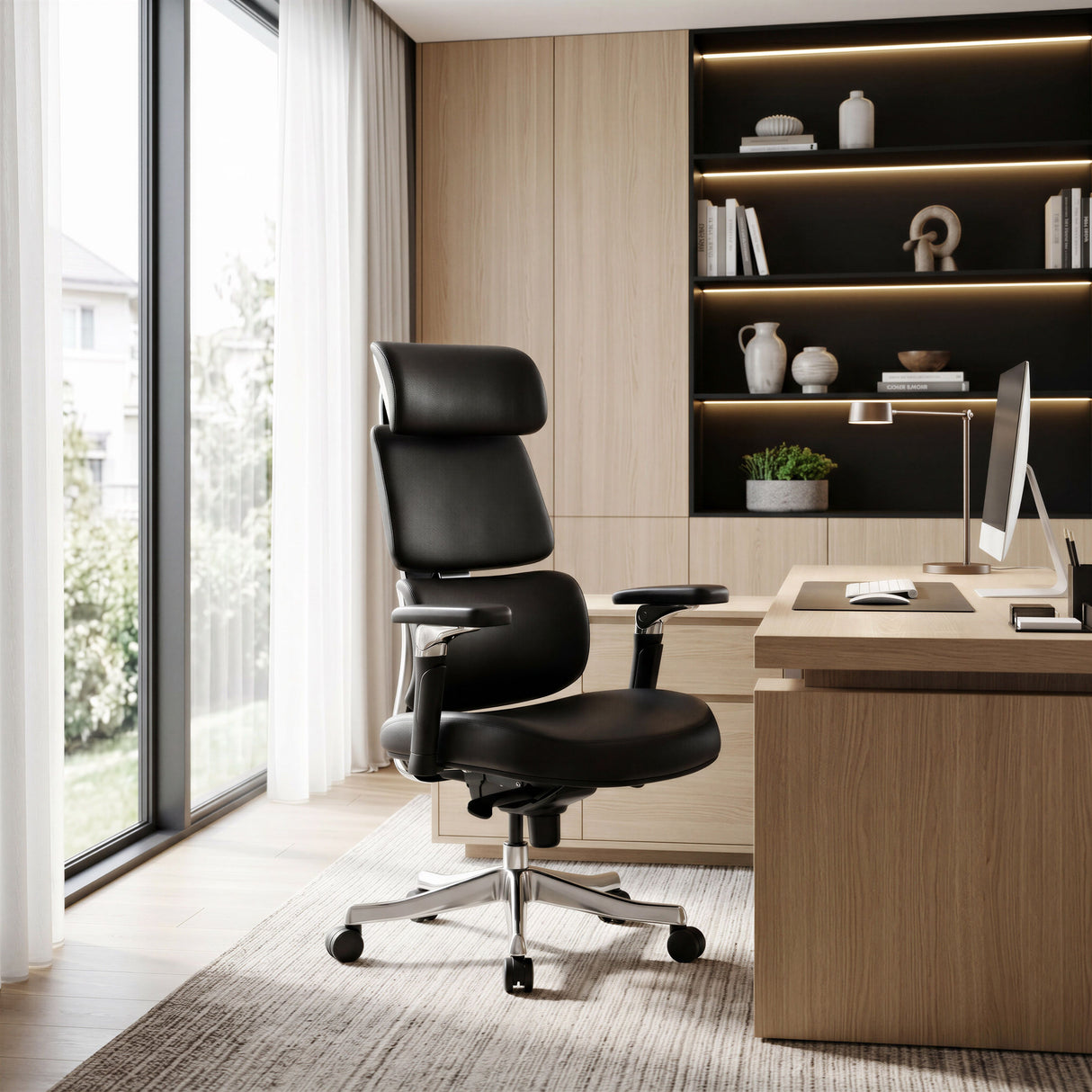 Portia Office Chair Black by Zuomod at Eve Furniture