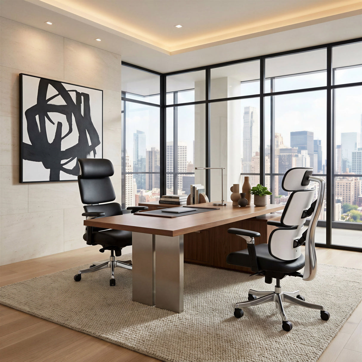 Portia Office Chair Black by Zuomod at Eve Furniture
