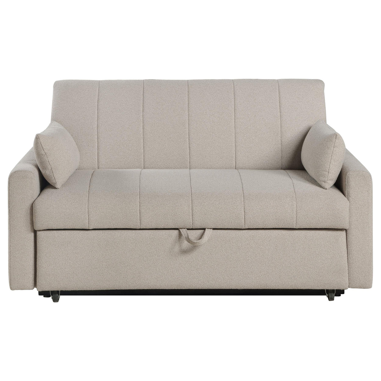 Portland Boucle Upholstered Sleeper Sofa Bed Latte by Coaster at Eve Furniture