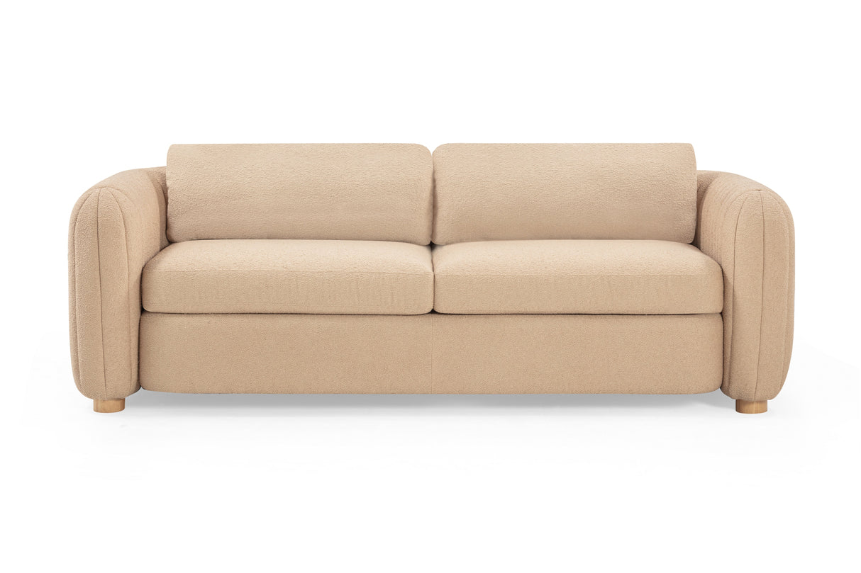 Porto Honey Boucle Sofa by TOV Furniture at Eve Furniture