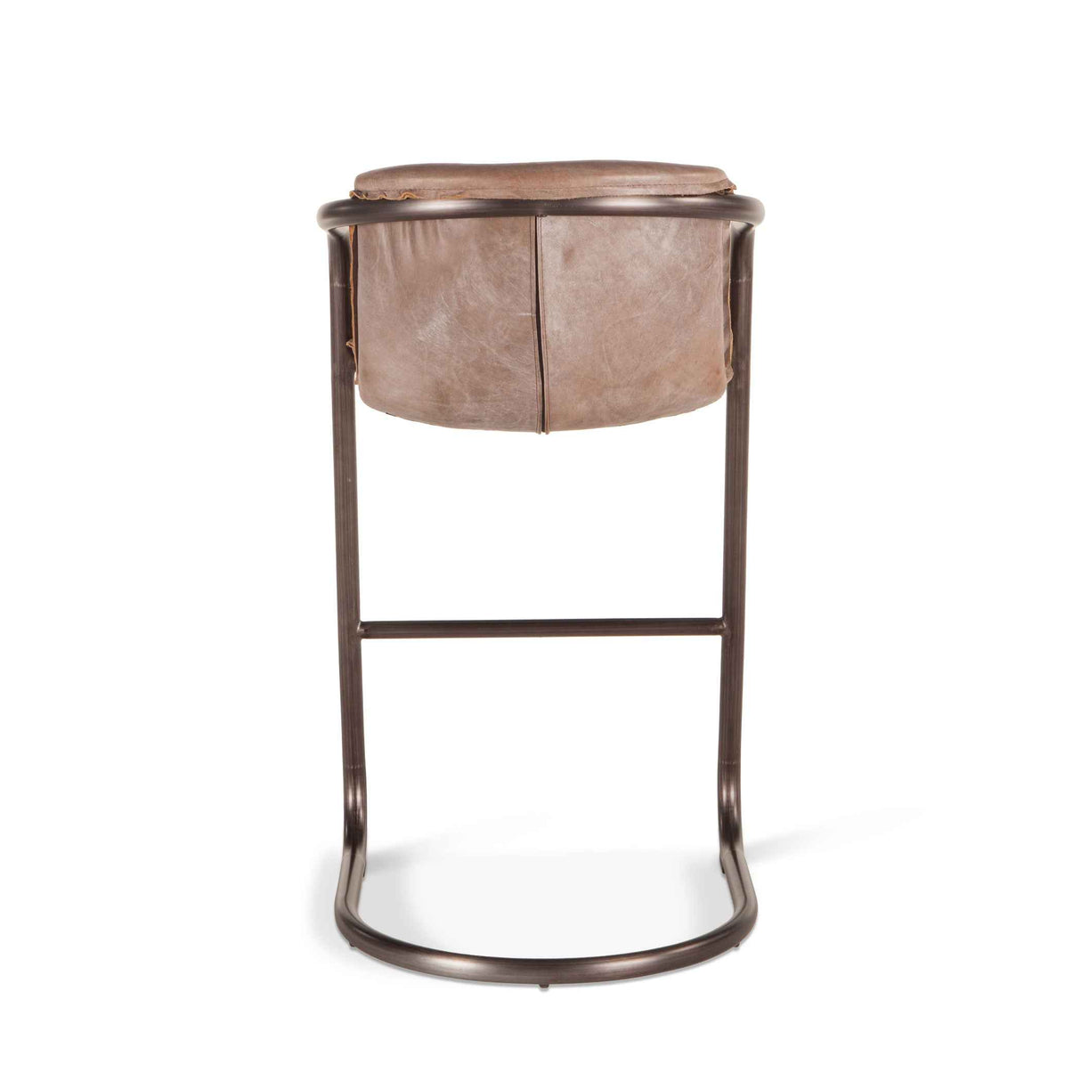 Portofino 22" Bar Chair in Jet Brown Leather by Home Trends & Design at Eve Furniture