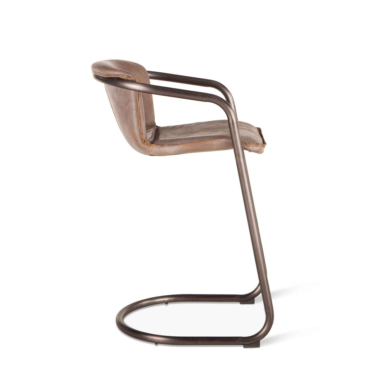 Portofino 22" Bar Chair in Jet Brown Leather by Home Trends & Design at Eve Furniture