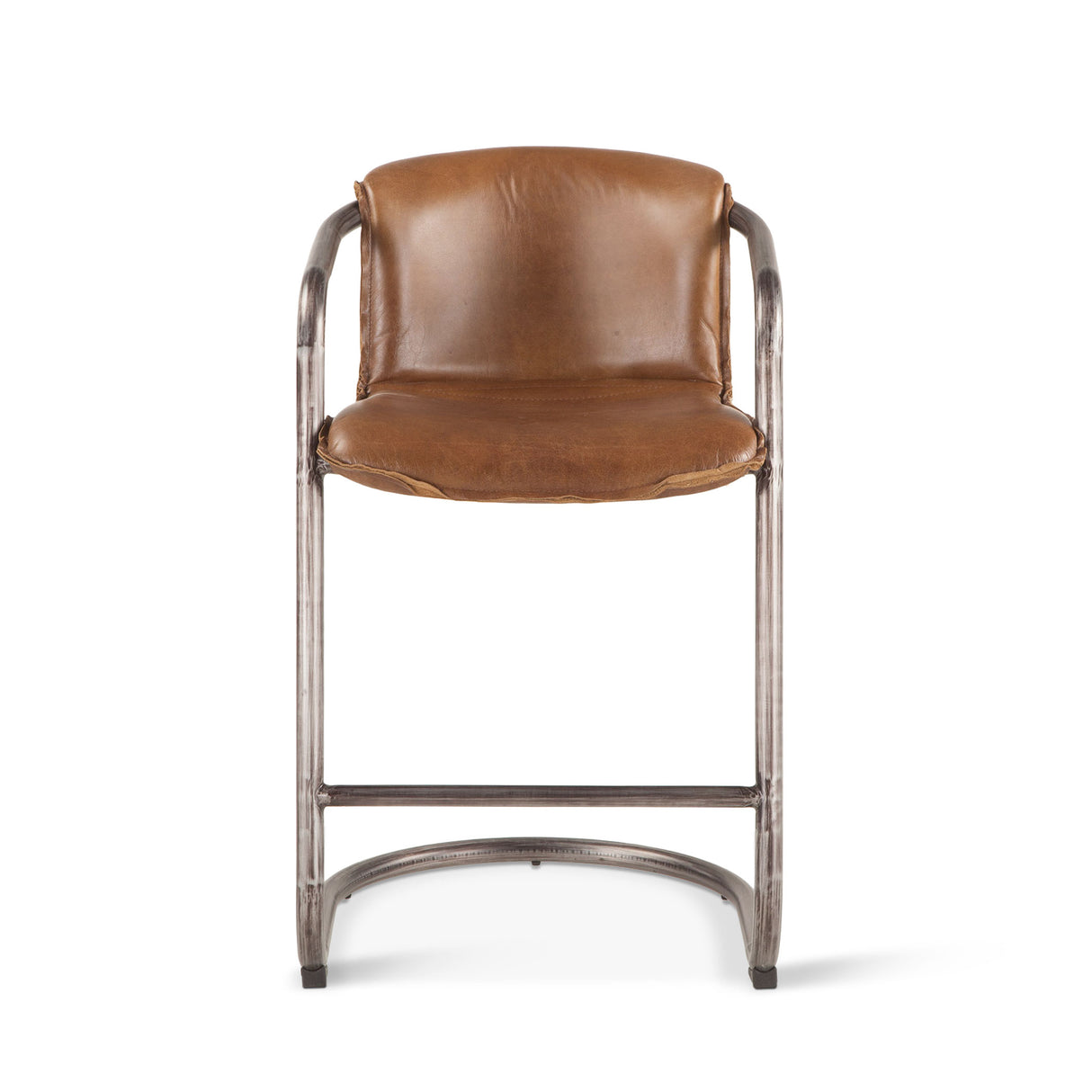 Portofino 22" Counter Chair in Berham Chestnut Top Grain Leather by Home Trends & Design at Eve Furniture