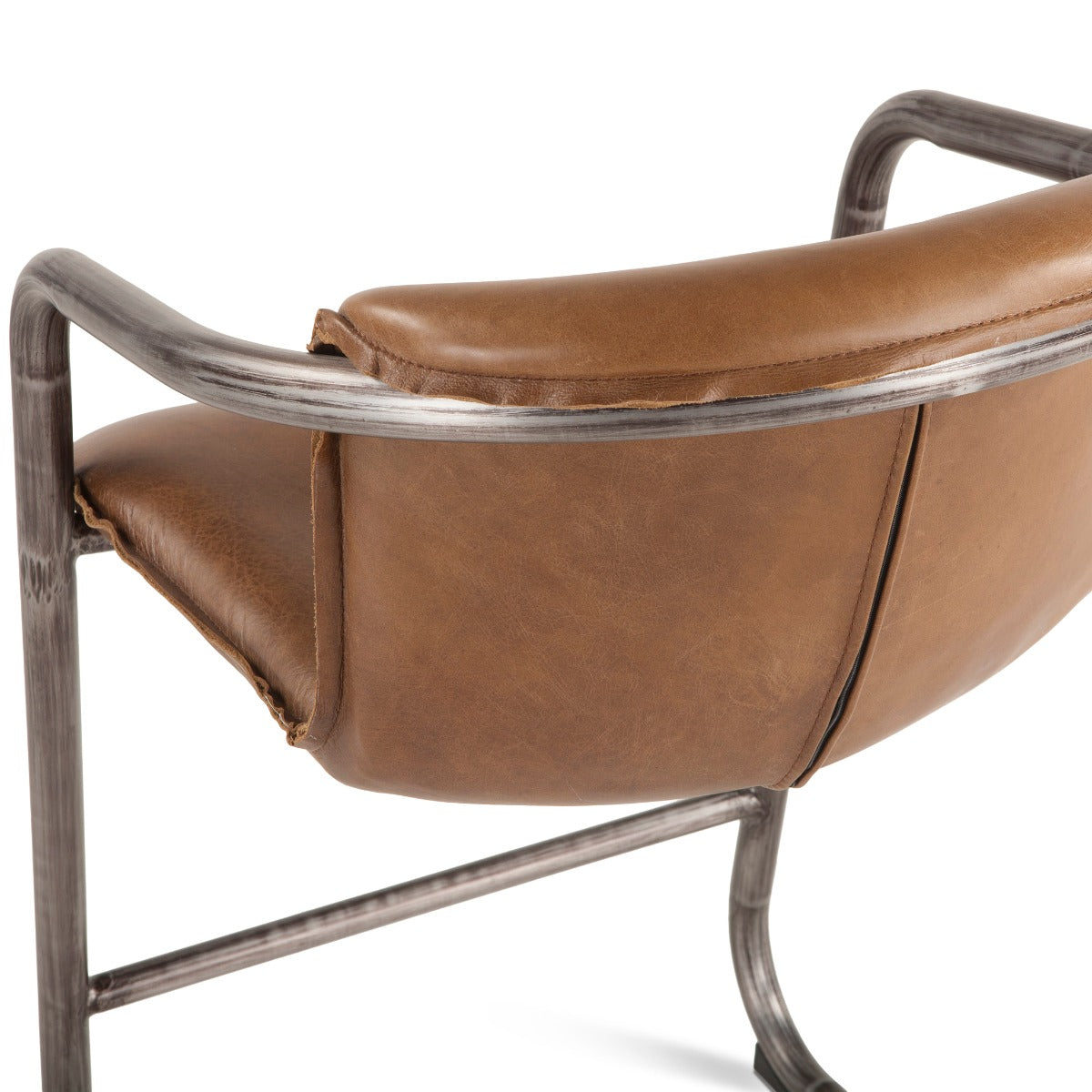 Portofino 22" Counter Chair in Berham Chestnut Top Grain Leather by Home Trends & Design at Eve Furniture
