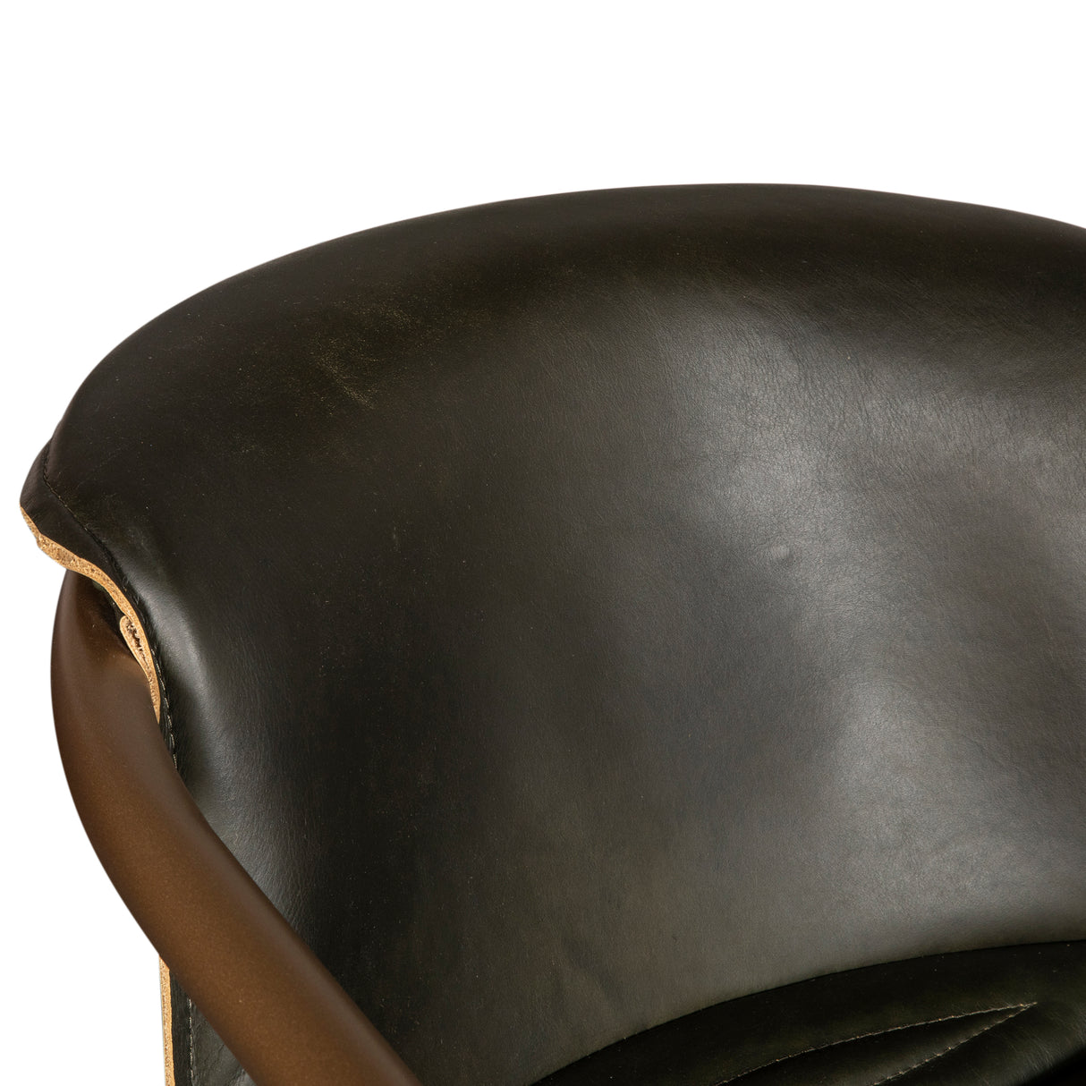 Portofino 22" Counter Chair in Emerald Green Leather by Home Trends & Design at Eve Furniture
