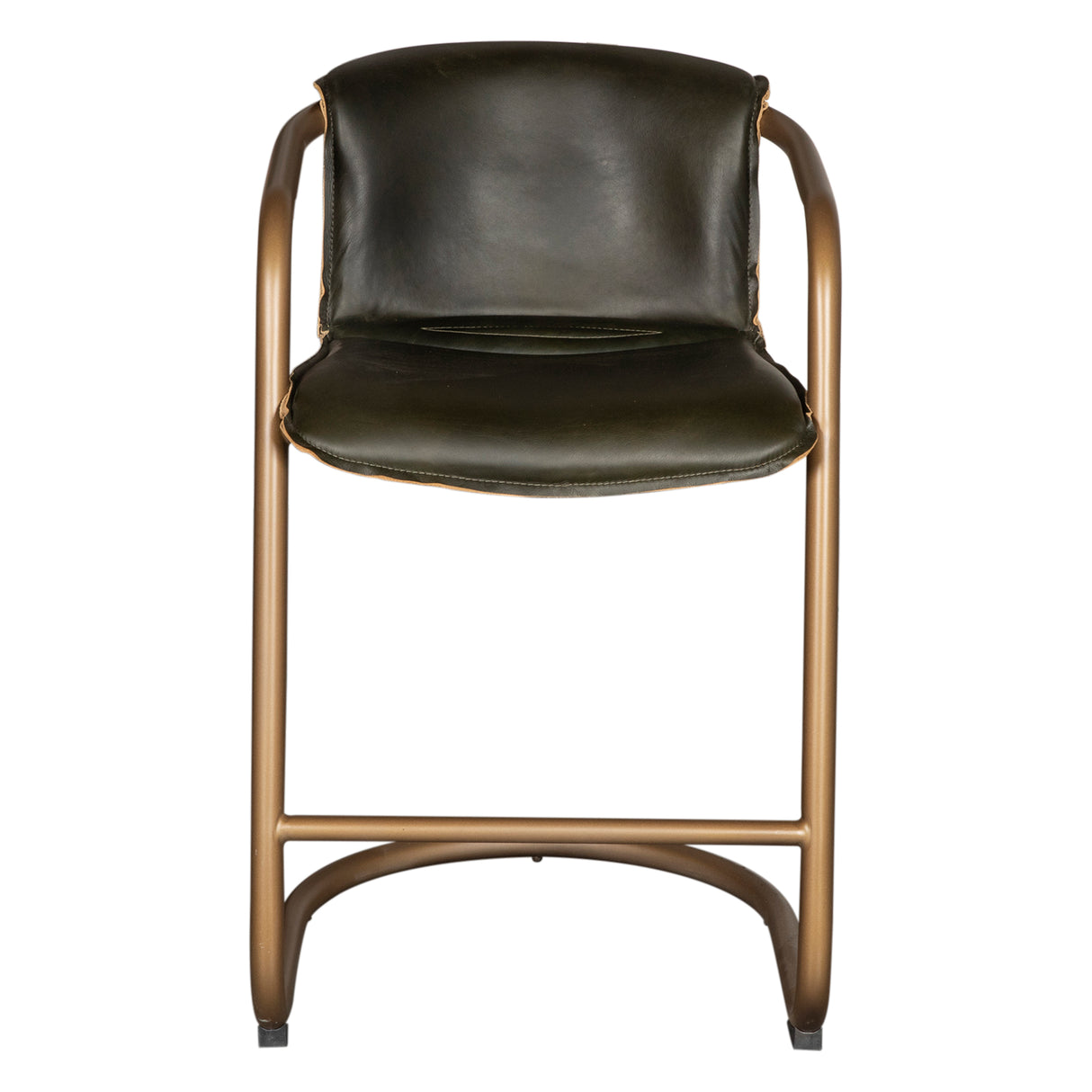 Portofino 22" Counter Chair in Emerald Green Leather by Home Trends & Design at Eve Furniture