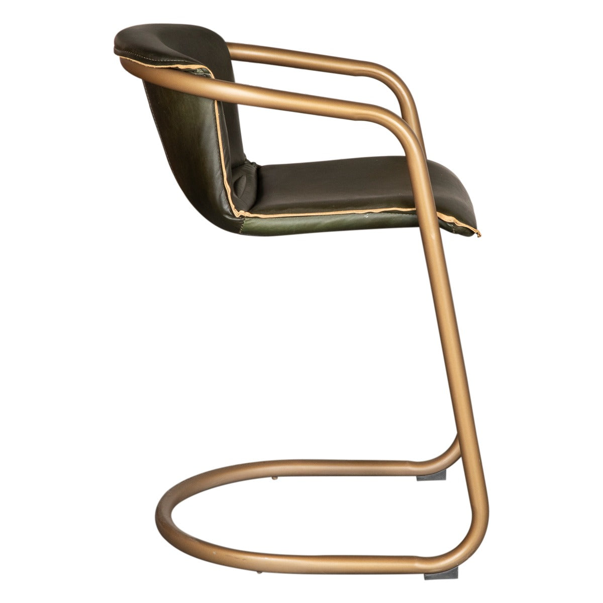 Portofino 22" Counter Chair in Emerald Green Leather by Home Trends & Design at Eve Furniture