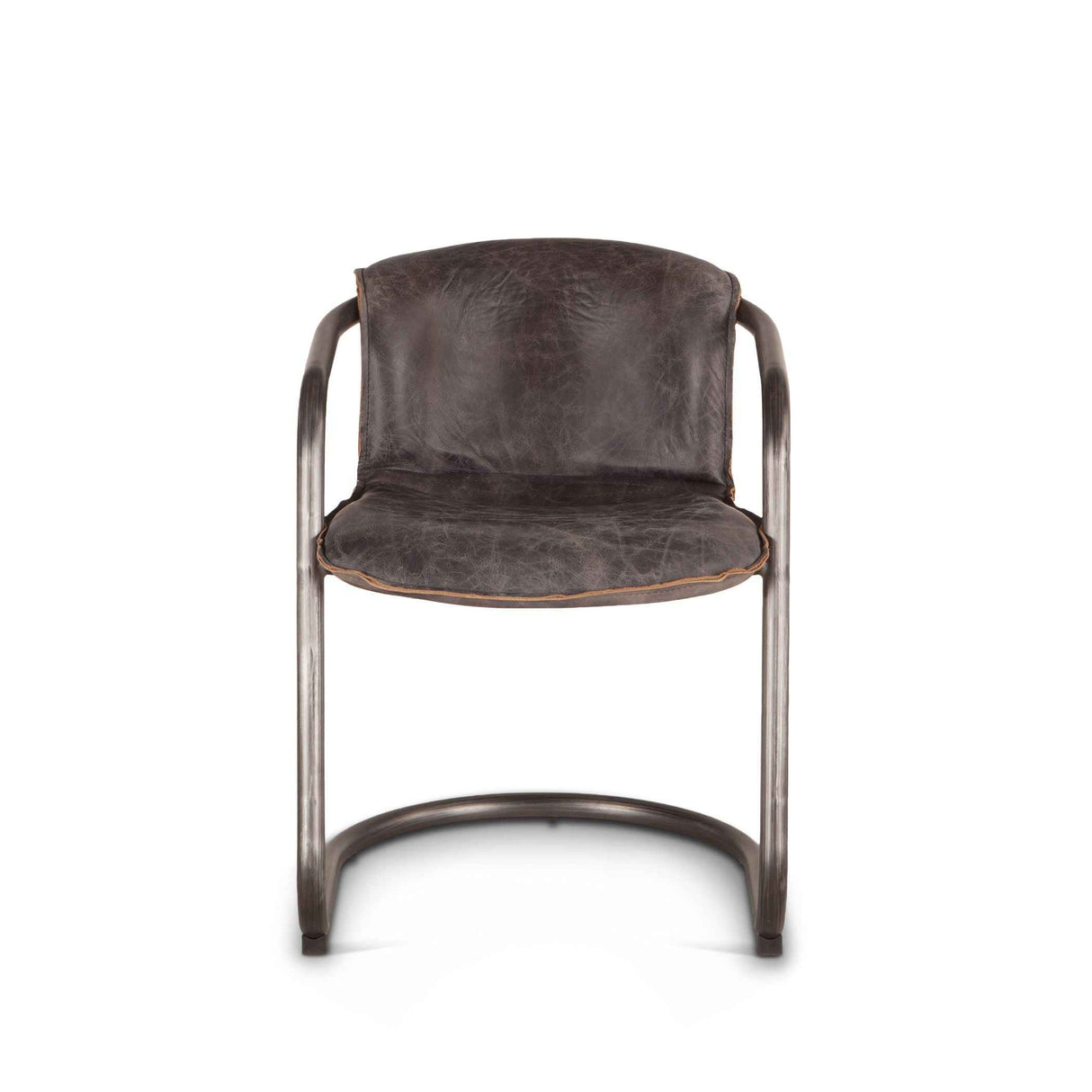 Portofino 22" Dining Chair in Antique Ebony Leather, Set of 2 by Home Trends & Design at Eve Furniture