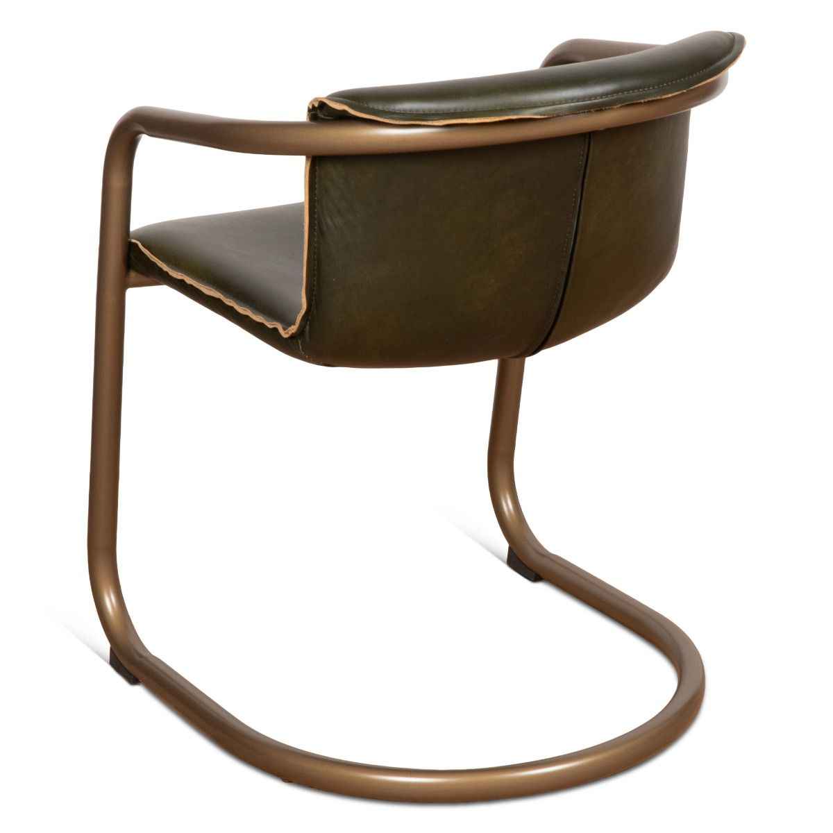 Portofino 22" Dining Chair in Emerald Green Leather, Set of 2 by Home Trends & Design at Eve Furniture