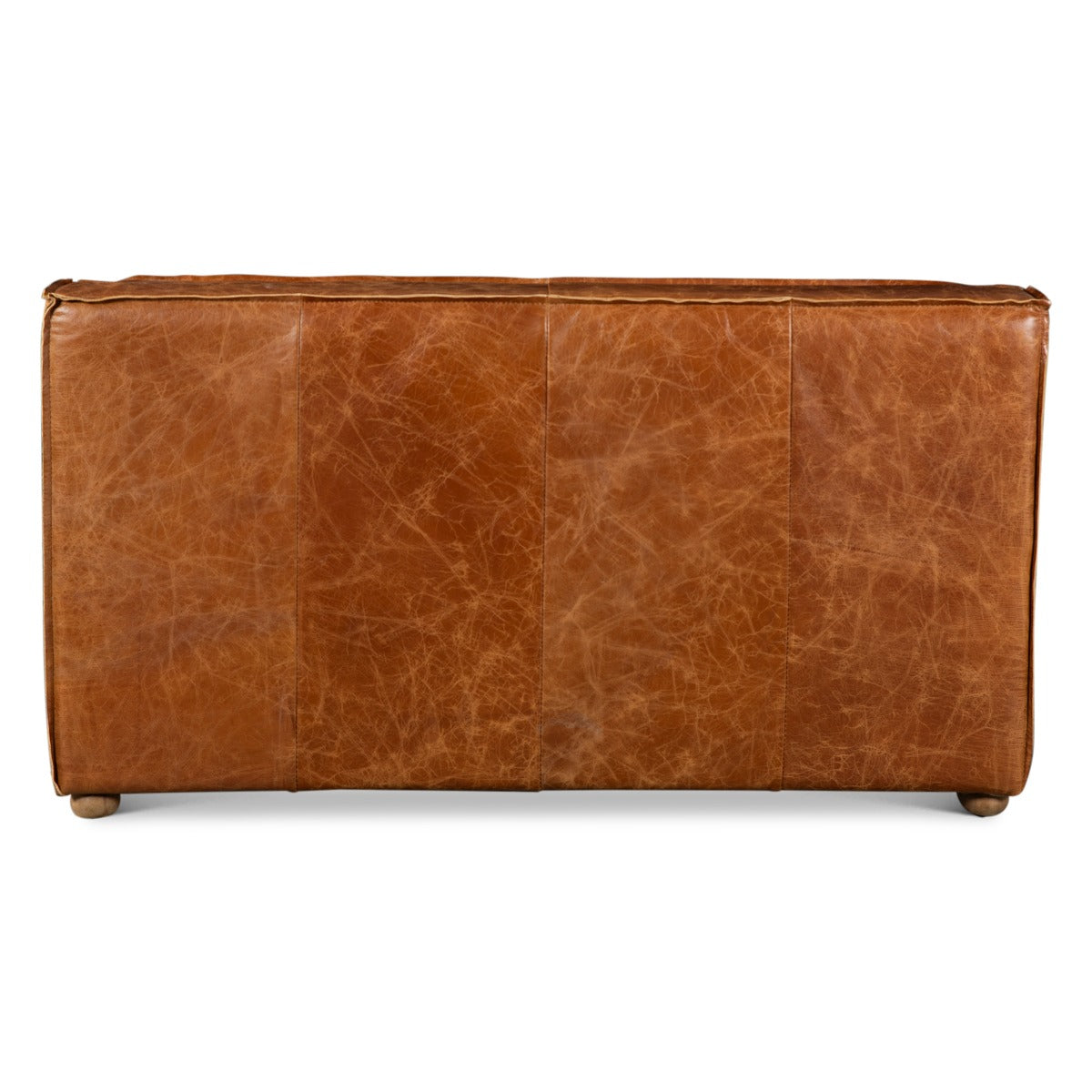 Portofino Loft Three Piece Sectional Sofa in Cocoa Brown Leather by Home Trends & Design at Eve Furniture