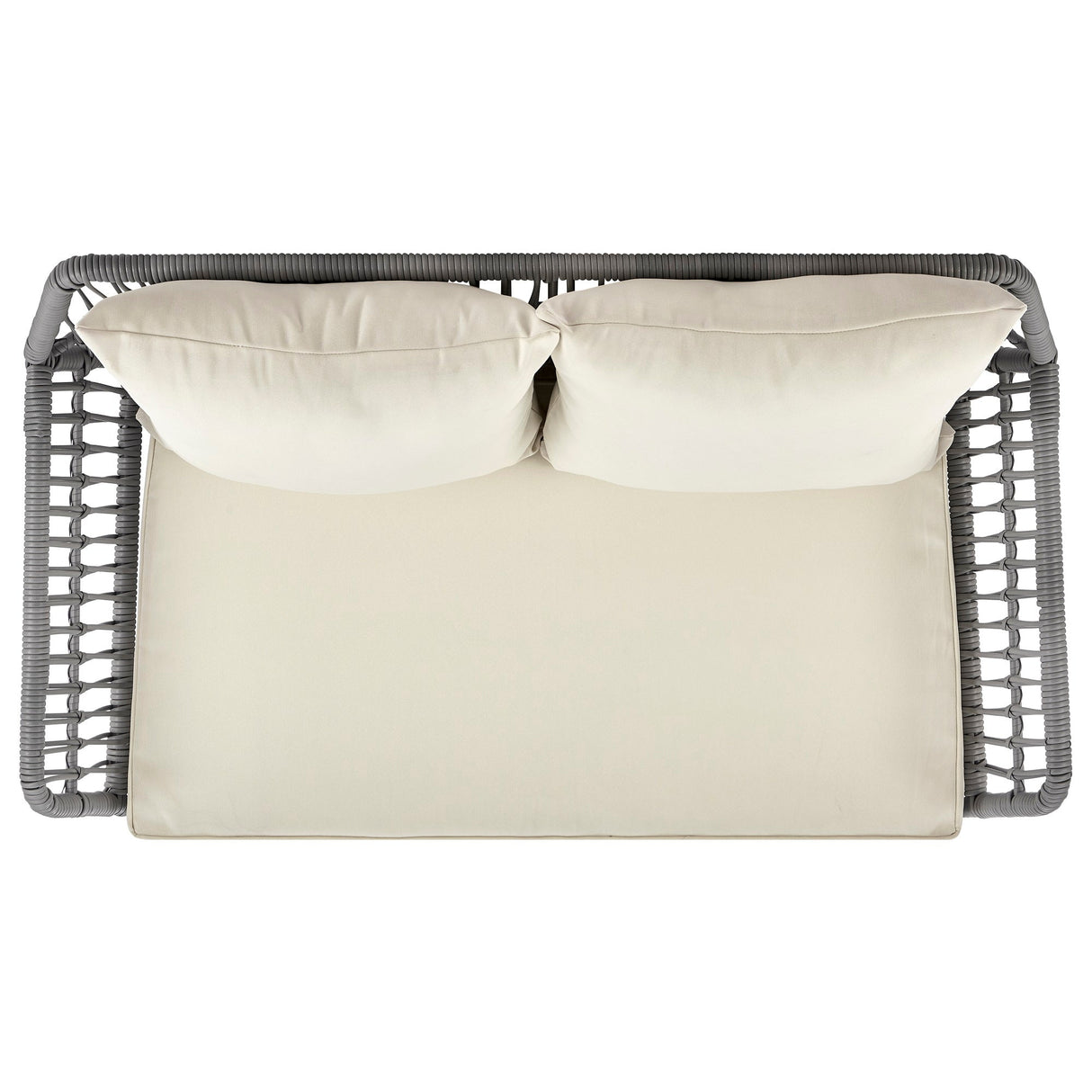 Portofino Patio 4-Person Conversation Set with Coffee Table with Cream Cushions by Manhattan Comfort at Eve Furniture