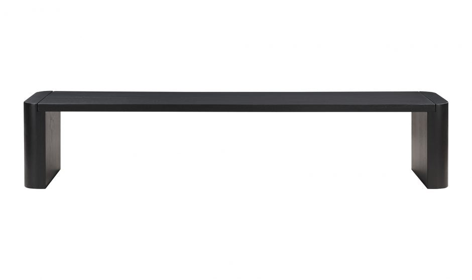 Post Dining Bench-Large Black by Moe's Home at Eve Furniture