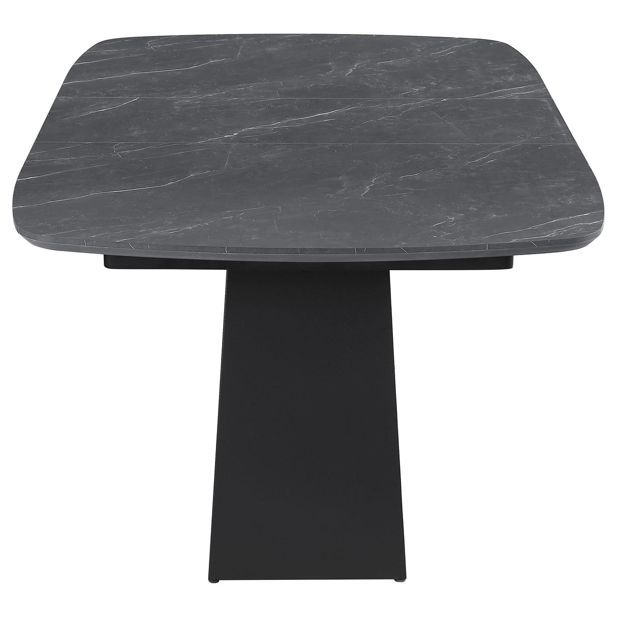 Potero Black Faux Marble Extendable Dining Table by Coaster at Eve Furniture