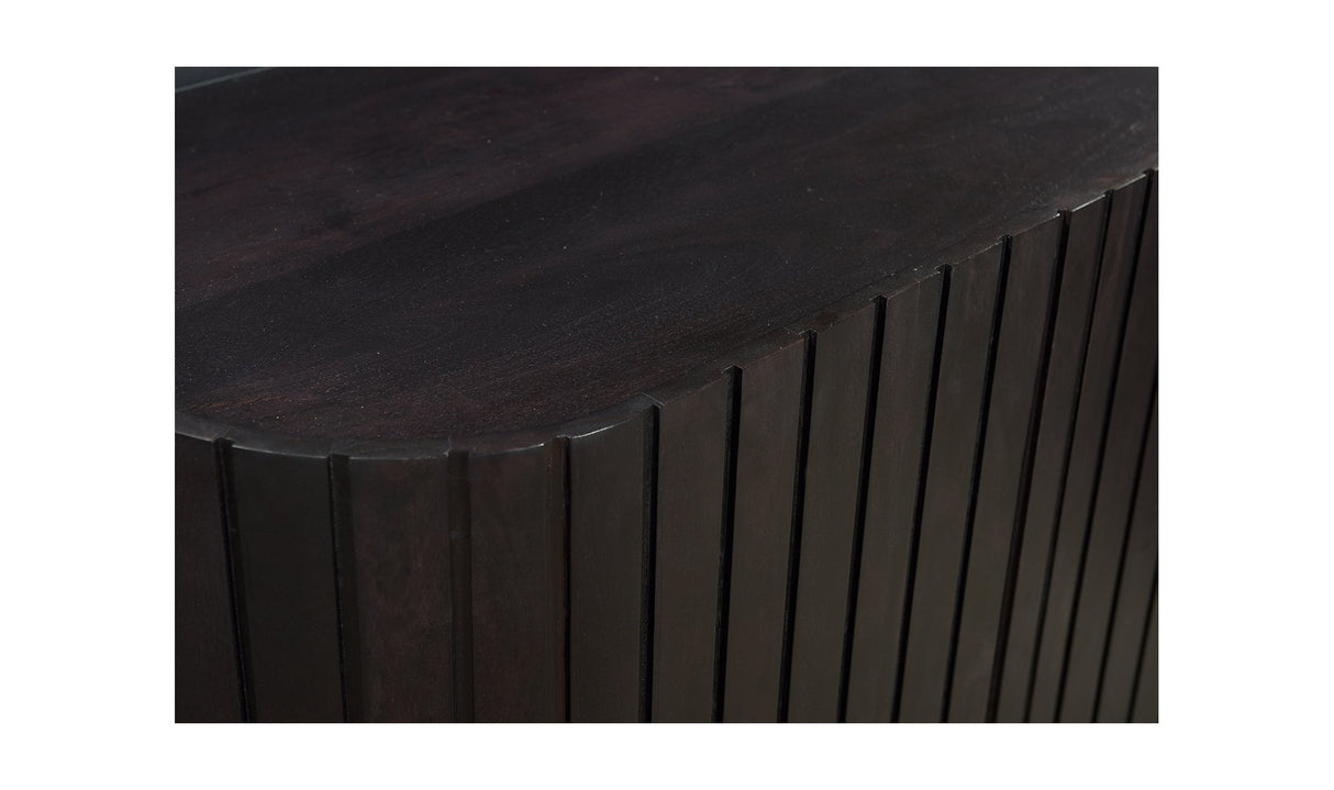Povera 4 Door Sideboard Black by Moe's Home at Eve Furniture