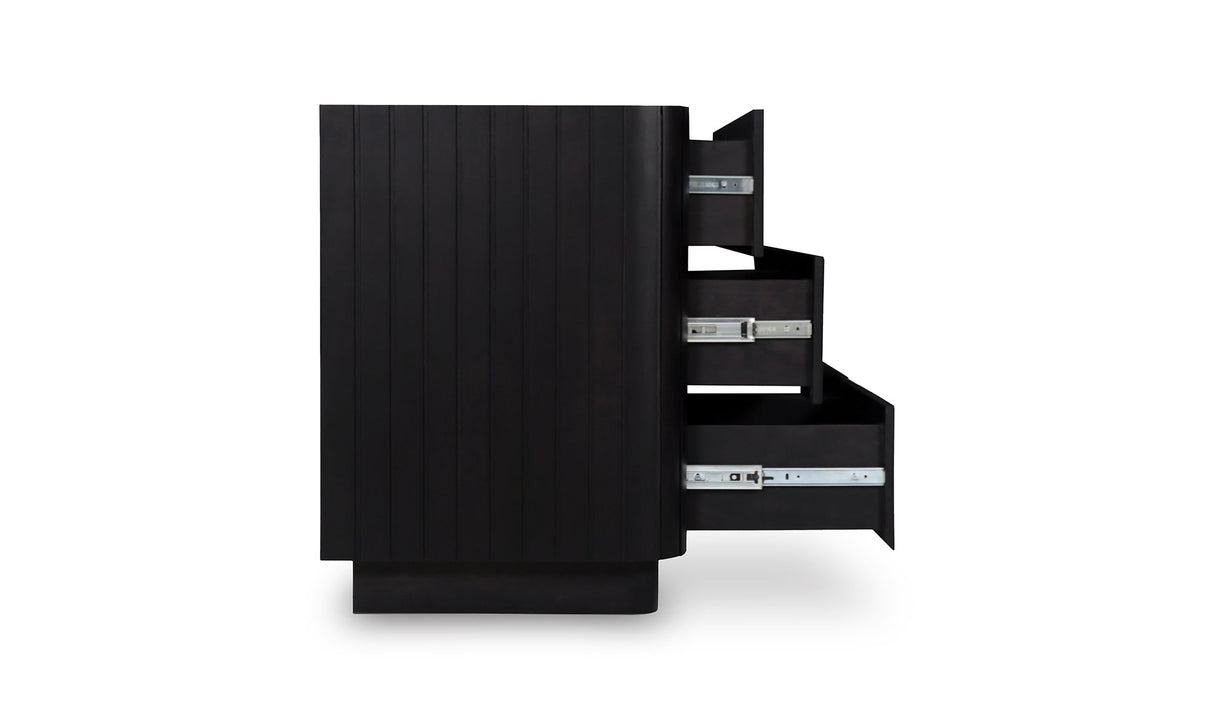Povera 6 Drawer Dresser Black by Moe's Home at Eve Furniture