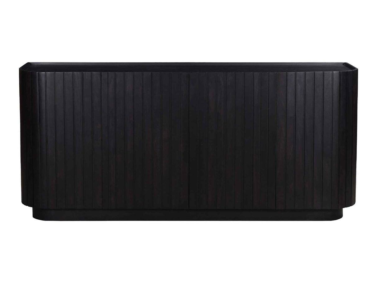 Povera Black 4 Door Sideboard