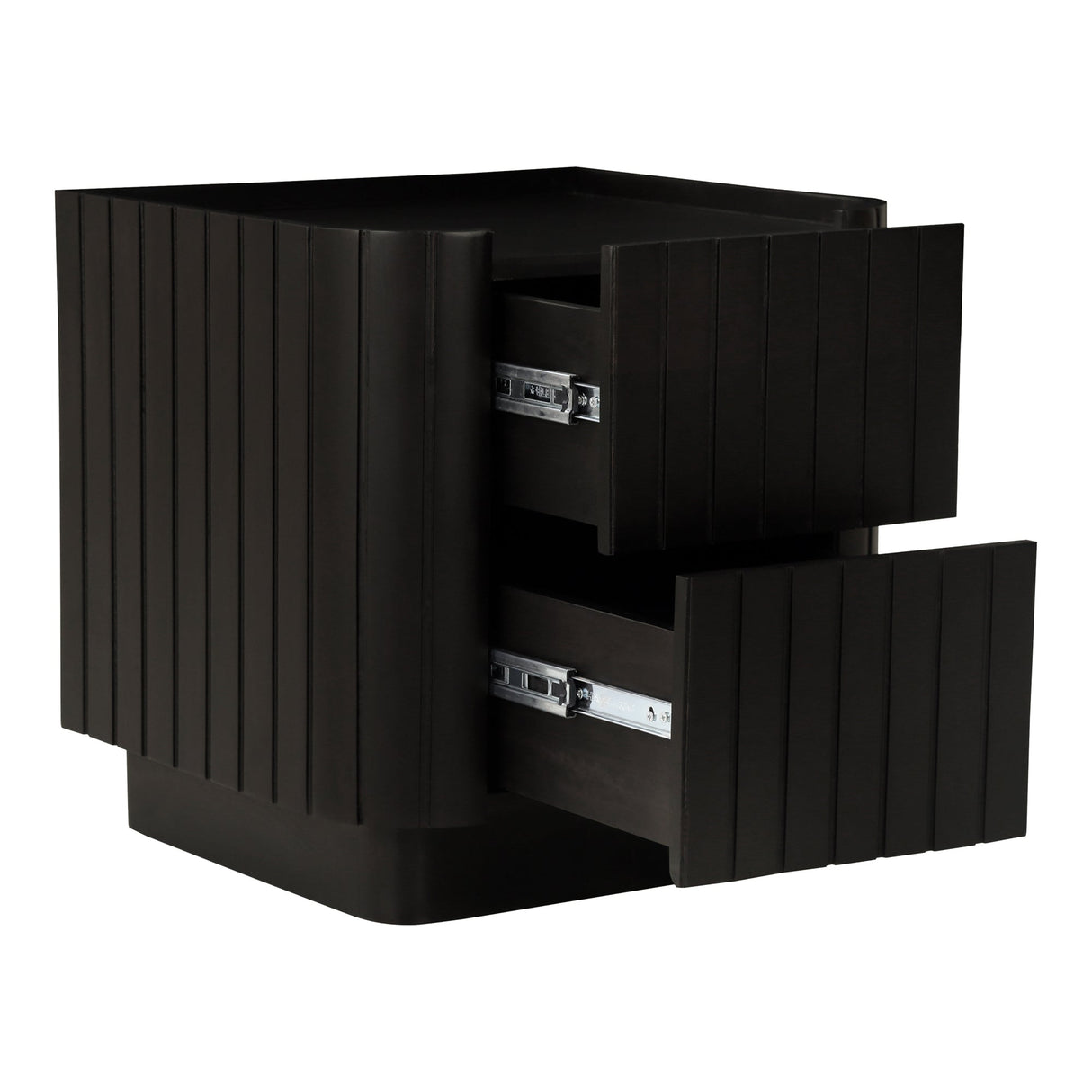 Povera Black Nightstand by MOES at Eve Furniture