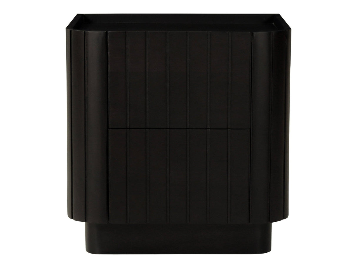 Povera Black Nightstand by MOES at Eve Furniture