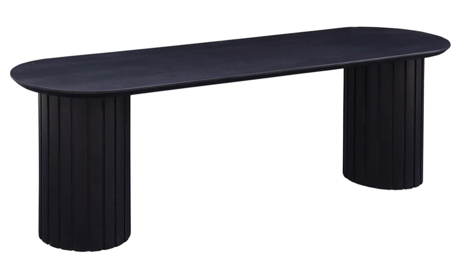 Povera Dining Bench - Black by Moe's Home at Eve Furniture