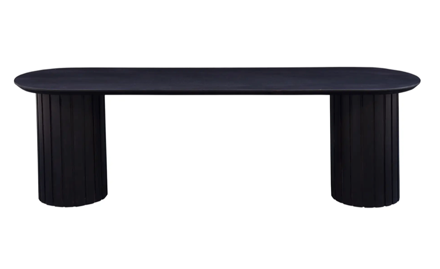 Povera Dining Bench - Black by Moe's Home at Eve Furniture