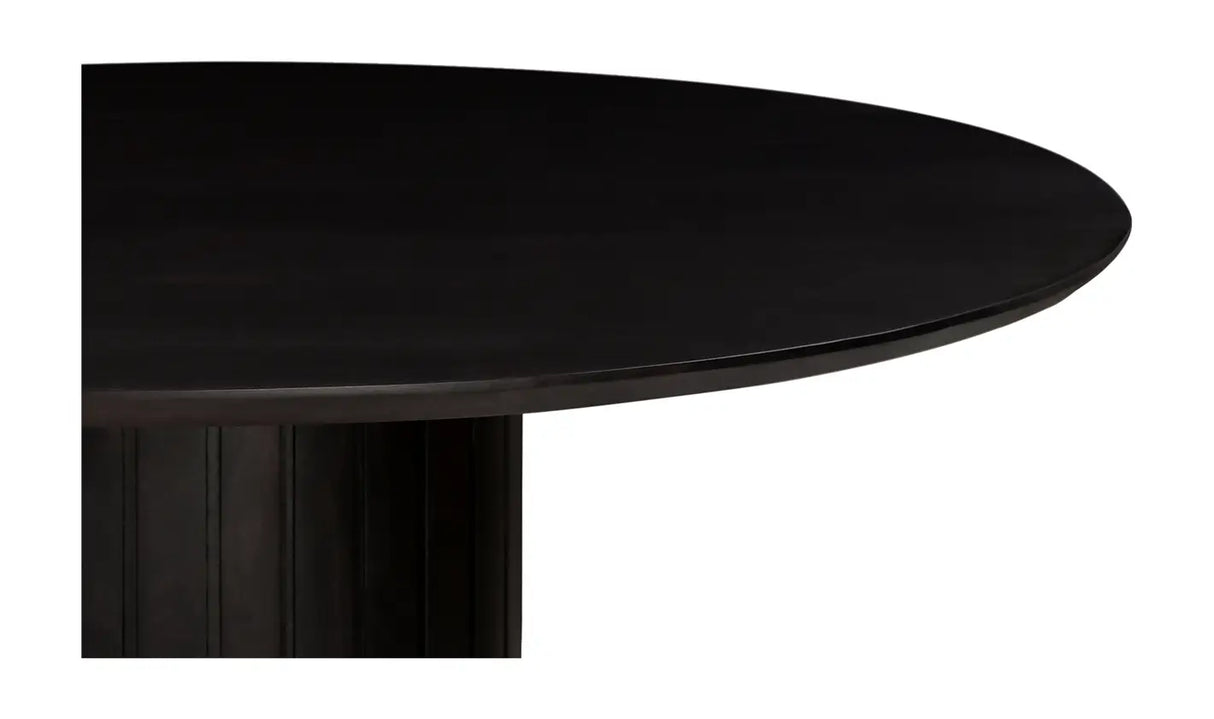 Povera Round Dining Table - Black by Moe's Home at Eve Furniture