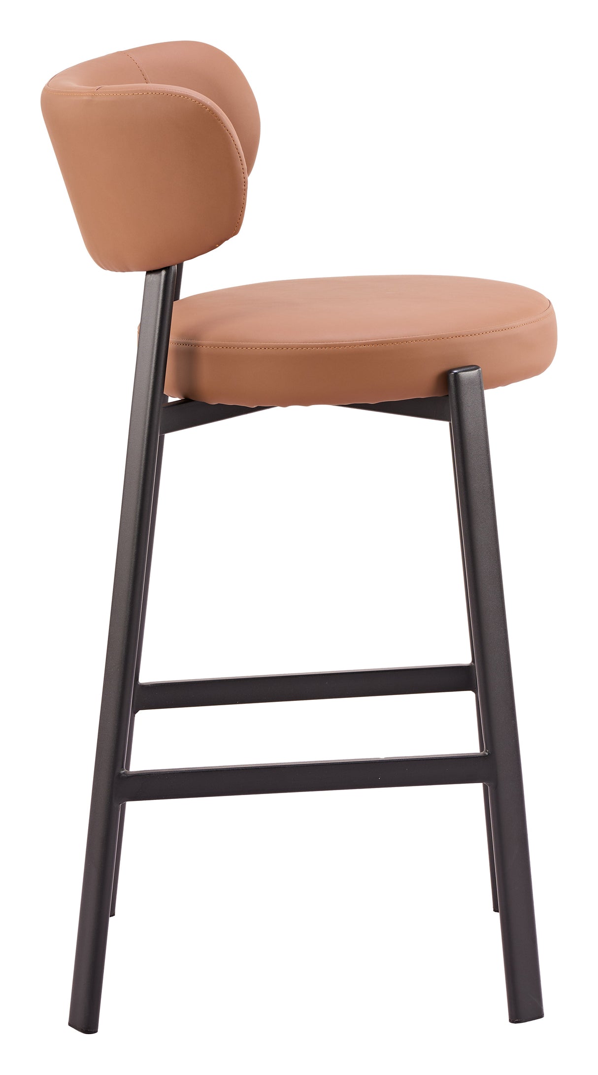 Prairie Brown Barstool (Set of 2) by Zuomod at Eve Furniture