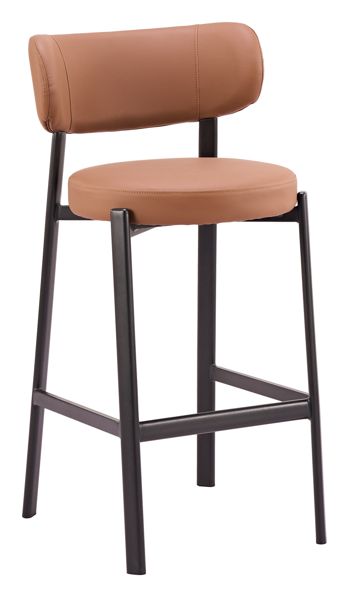 Prairie Brown Barstool (Set of 2) by Zuomod at Eve Furniture