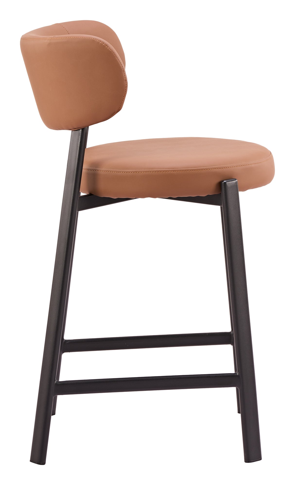 Prairie Brown Counter Stool (Set of 2) by Zuomod at Eve Furniture