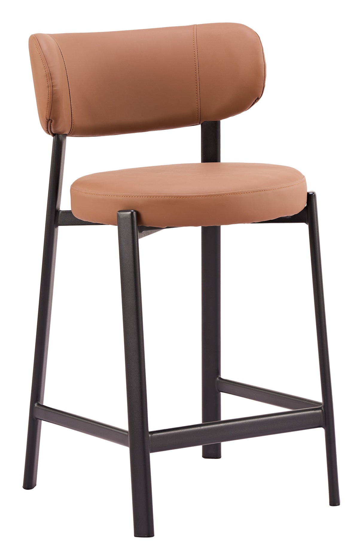 Prairie Brown Counter Stool (Set of 2) by Zuomod at Eve Furniture